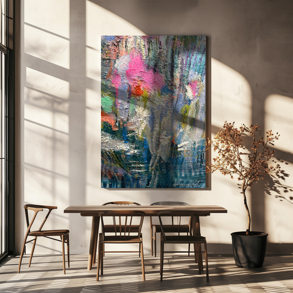 Expressionistisches farbenfrohes Abstraktes | Leinwand