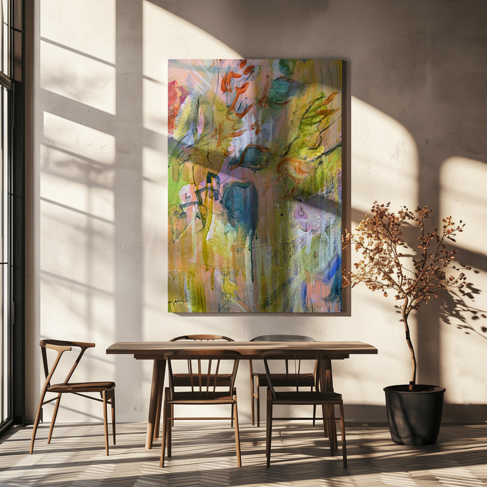 Magischer Garten der Farben | Leinwand