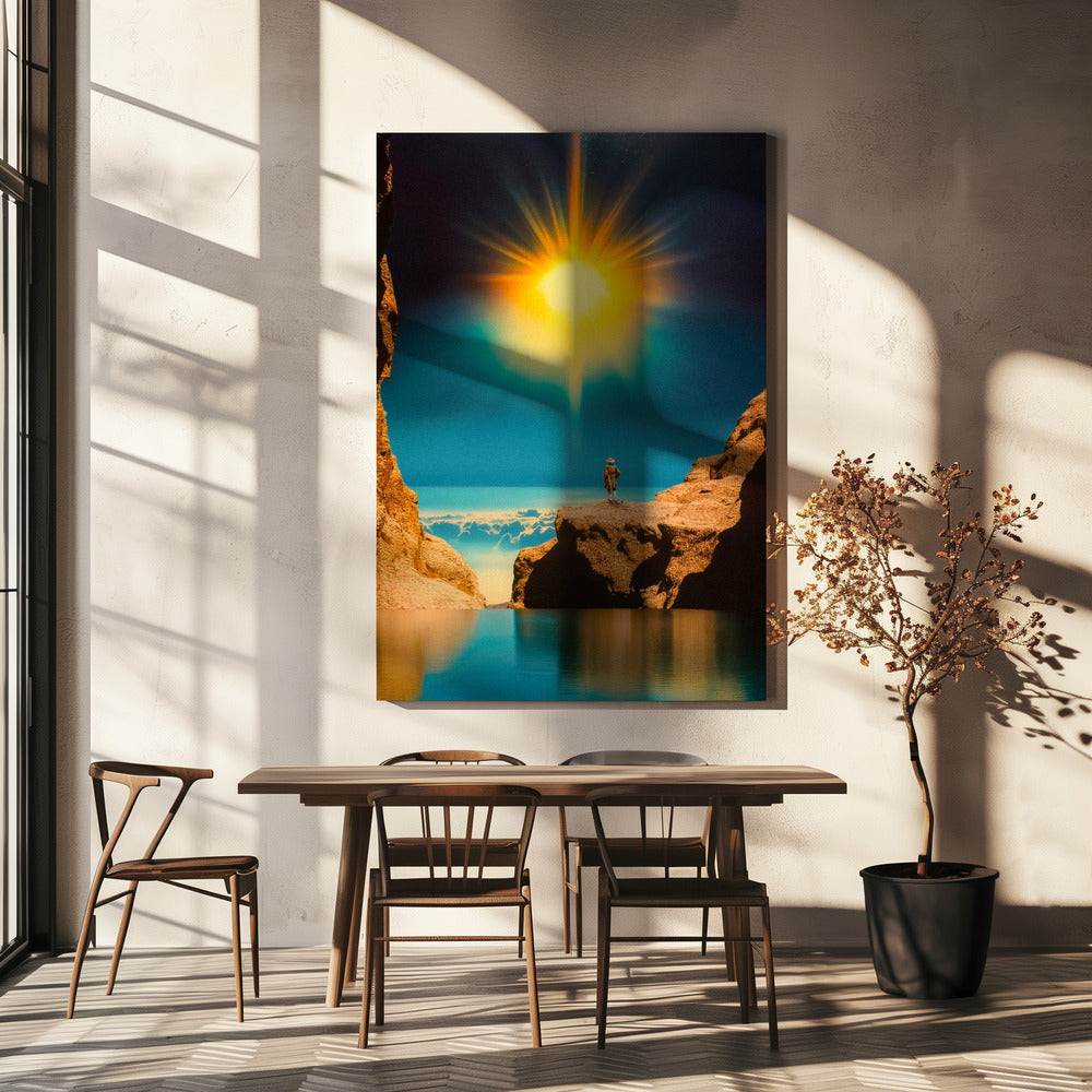 Reisender am Rande des Lichts | Leinwand