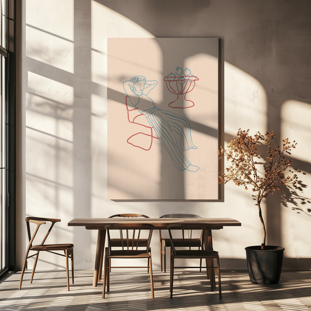 Entspannte Linien | Leinwand