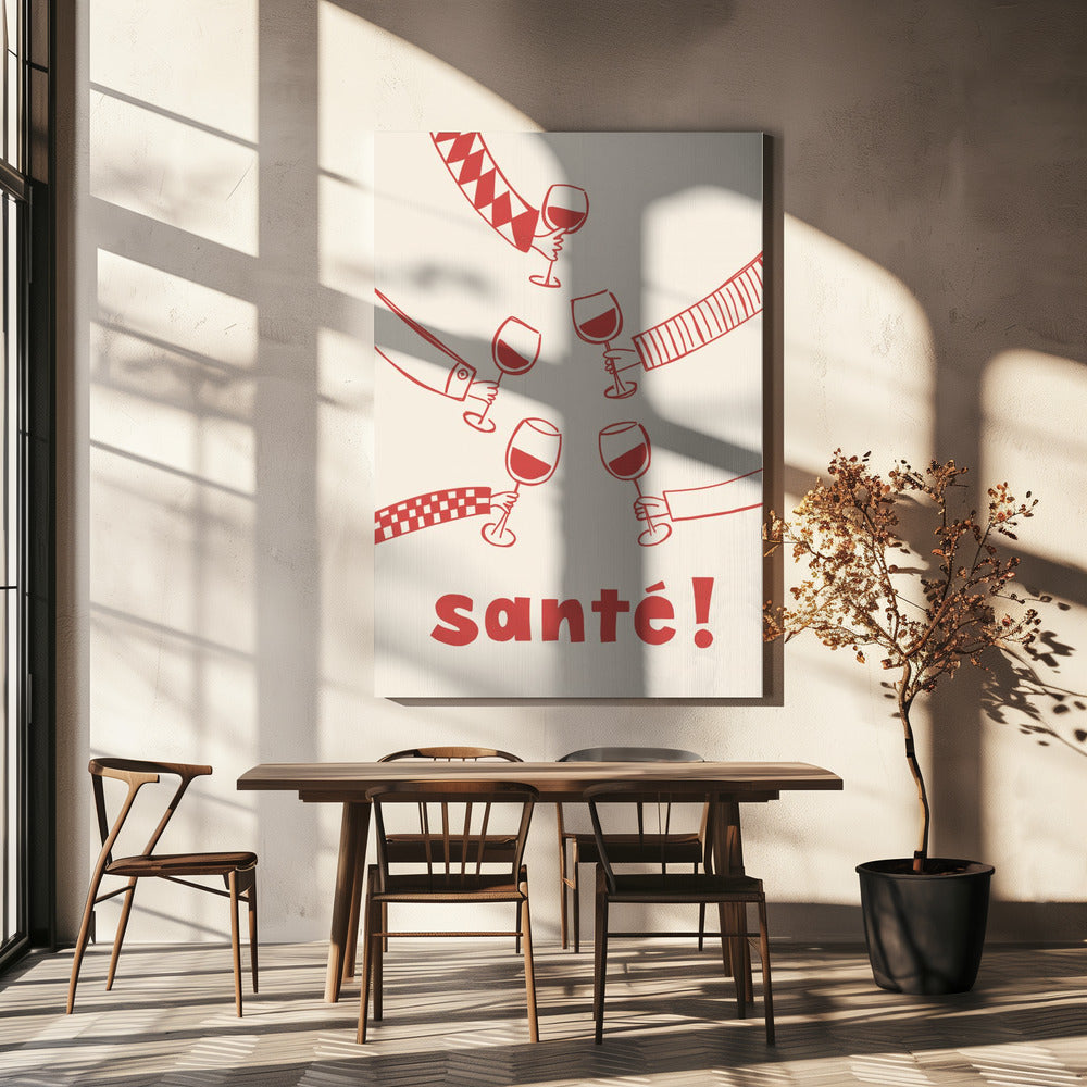 Santé! Wine Party with Friends | Canvas