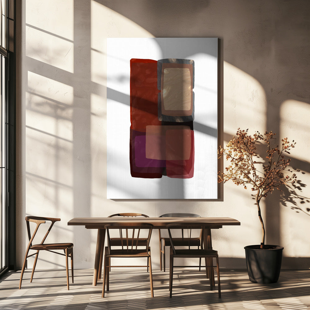 Deep Shades Shapes 1 | Canvas