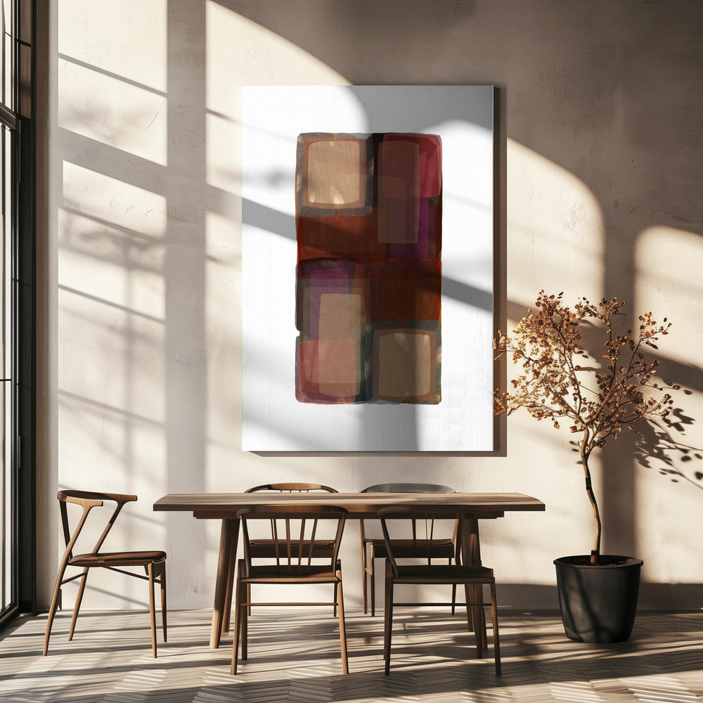 Deep Shades Shapes 2 | Canvas