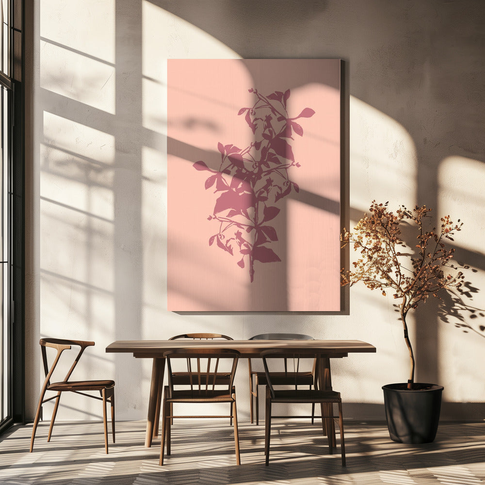 Blumensilhouette 5 | Leinwand