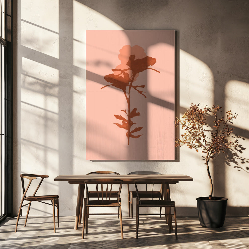 Blumensilhouette 7 | Leinwand
