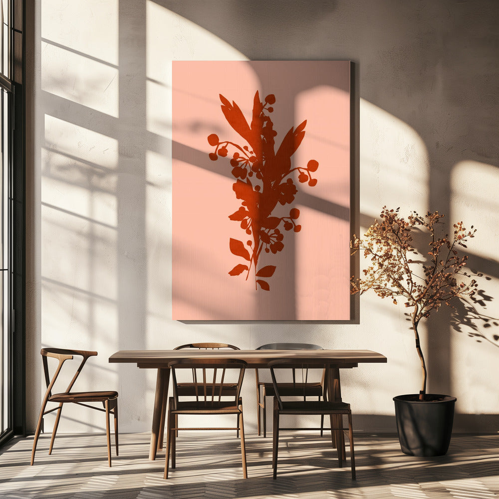 Blumensilhouette 8 | Leinwand