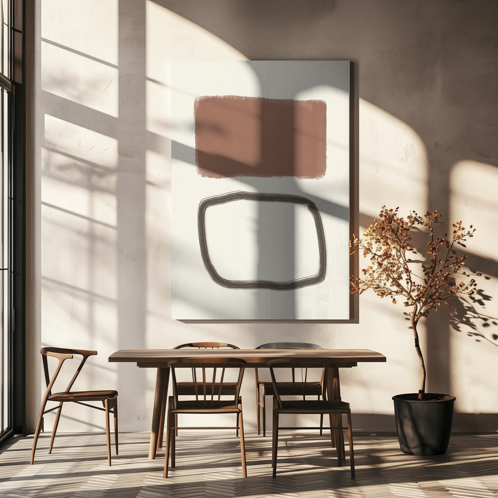 Minimalistisches abstraktes Design | Leinwand