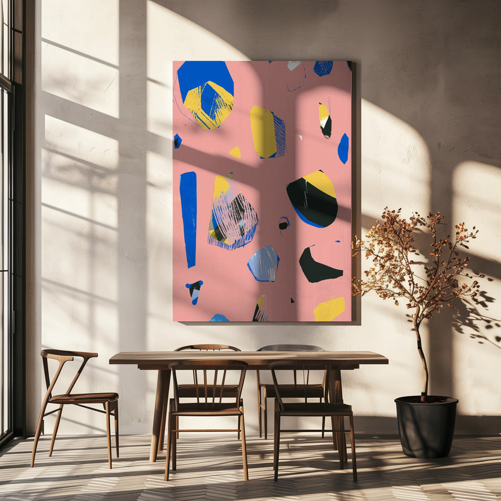 Rocks Pink | Canvas