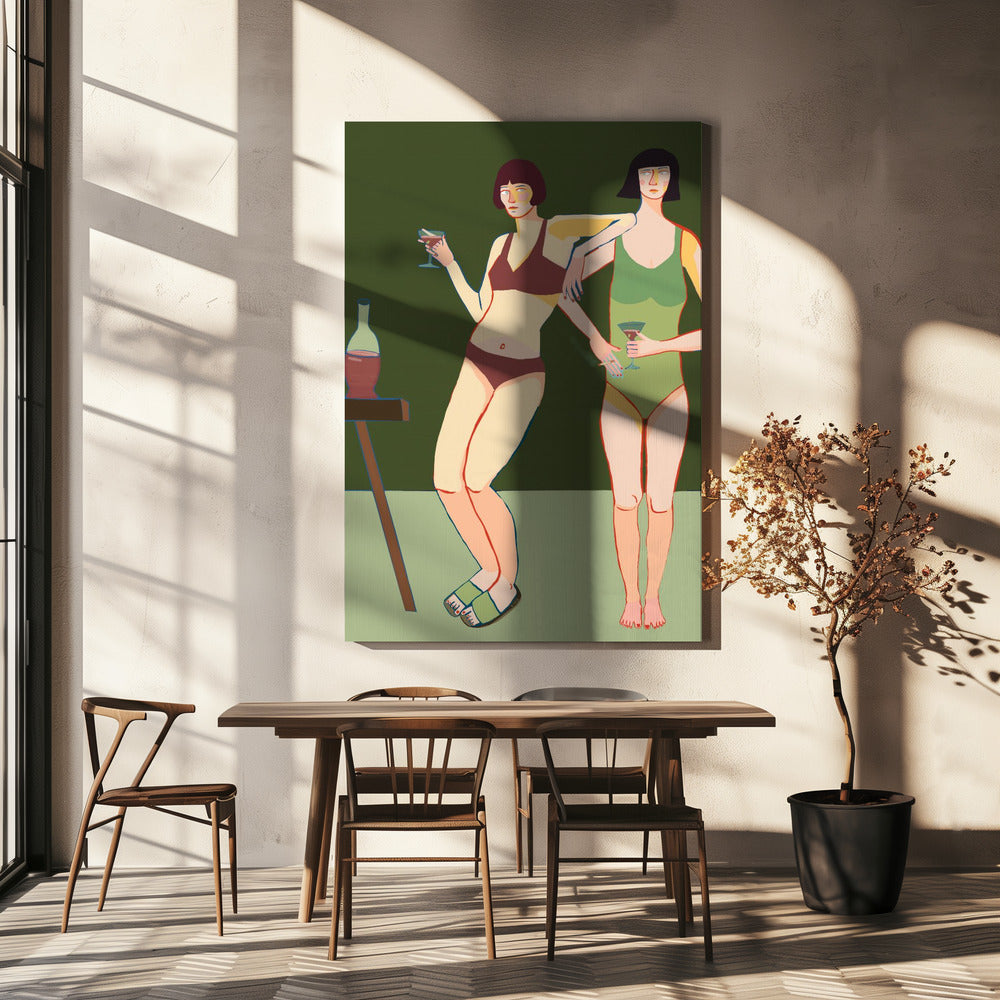 Loungin' Ladies | Leinwand