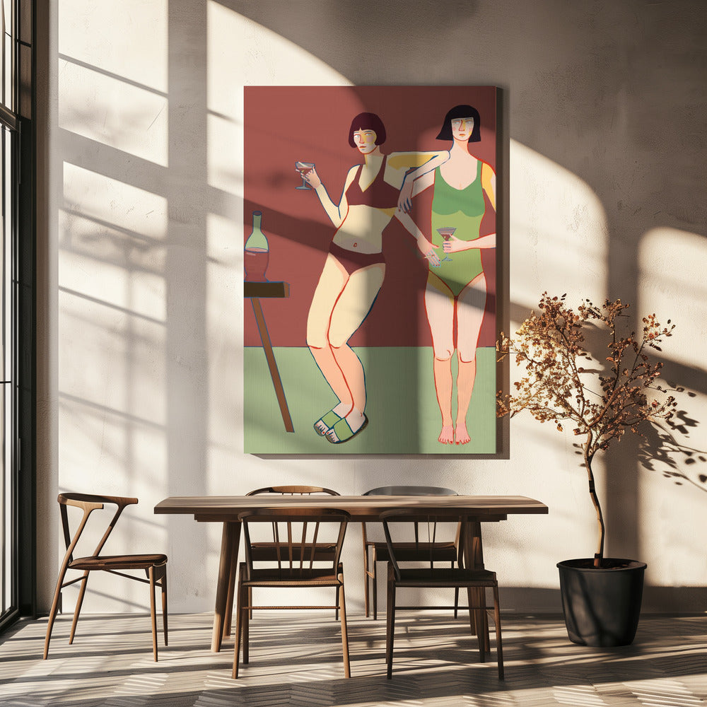 Loungin' Ladies | Leinwand