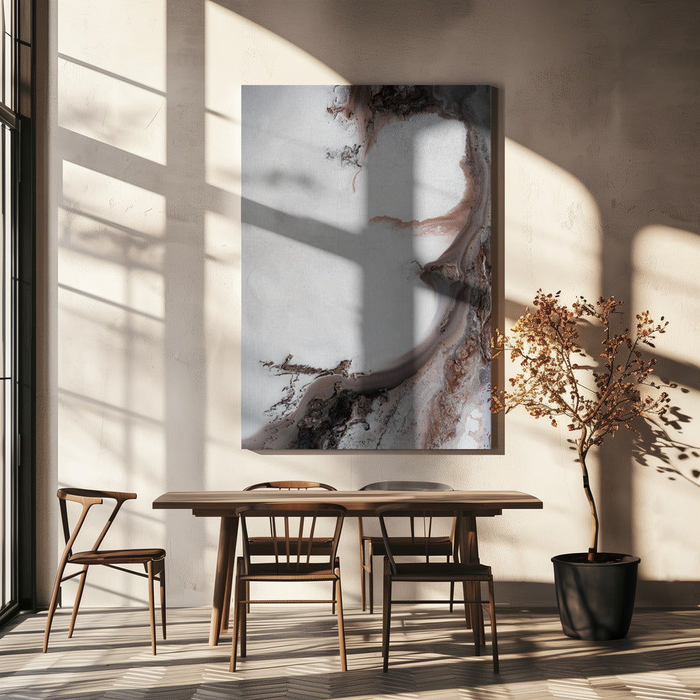 MINIMAL Art - Irdische Strömungen 1 | Leinwand