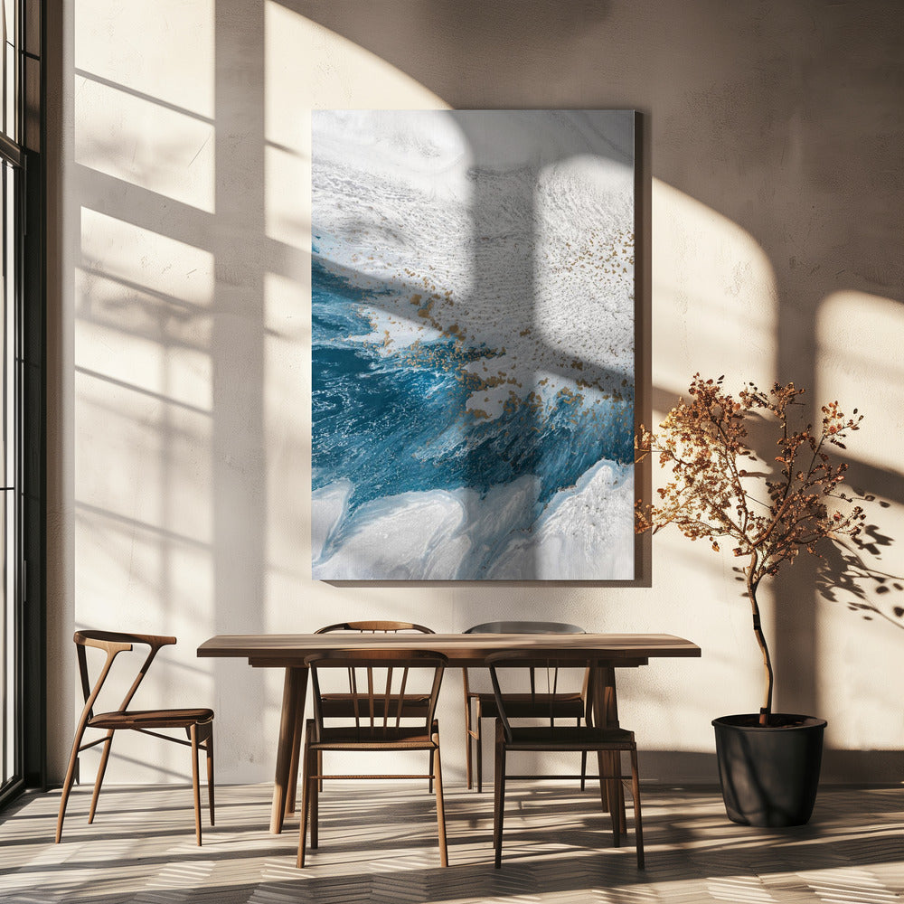 Tidal Shores – Dynamische Meeresformen | Leinwand