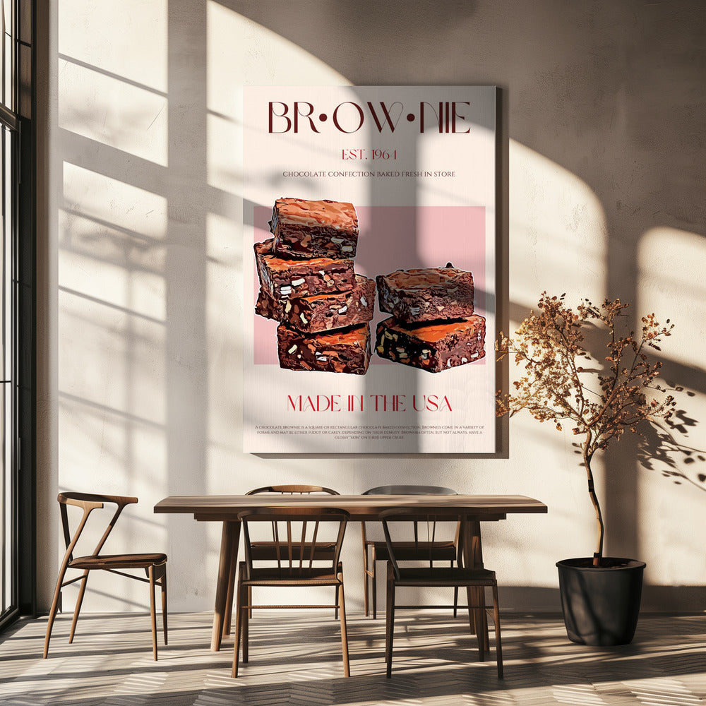 Schoko-Brownies-Genuss | Leinwand