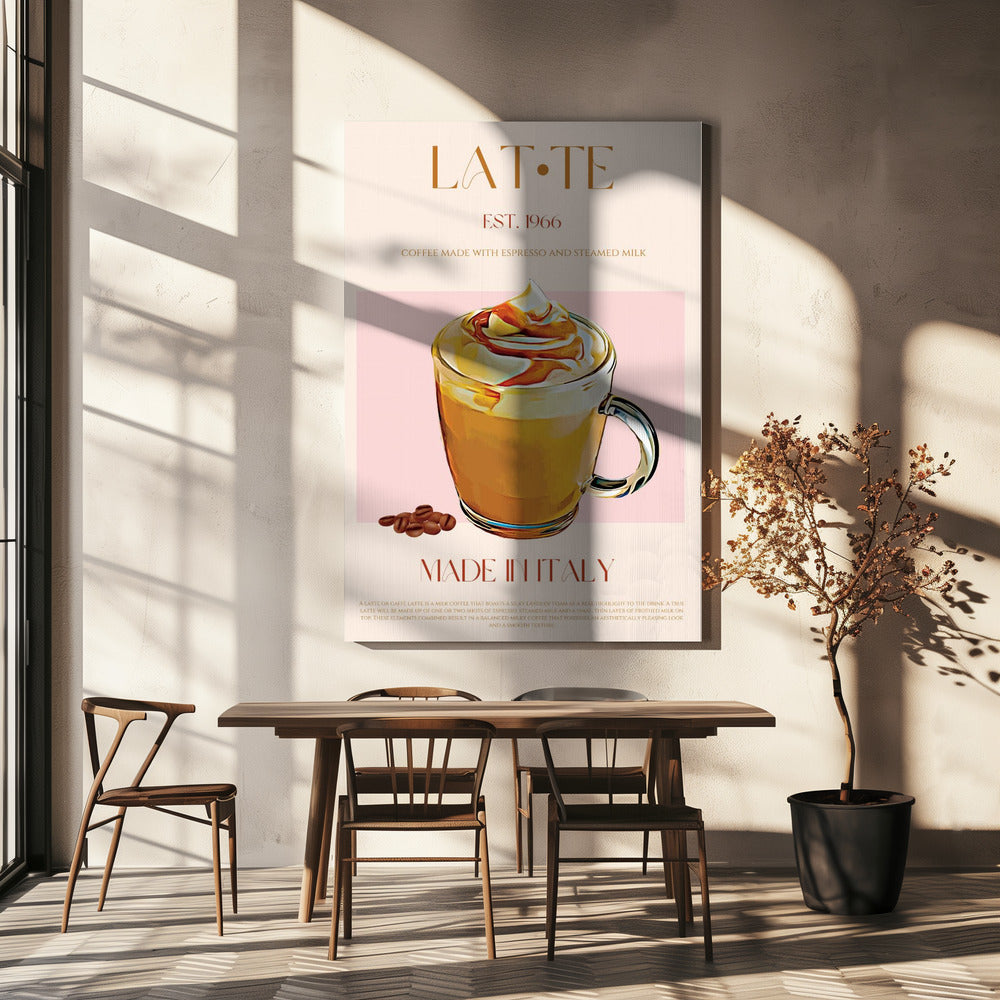 Cremiger Latte-Genuss | Leinwand