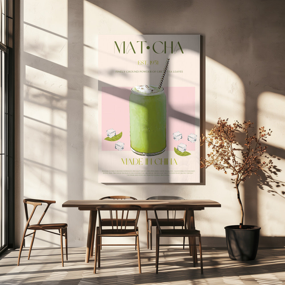 Gekühltes Matcha-Getränk | Leinwand