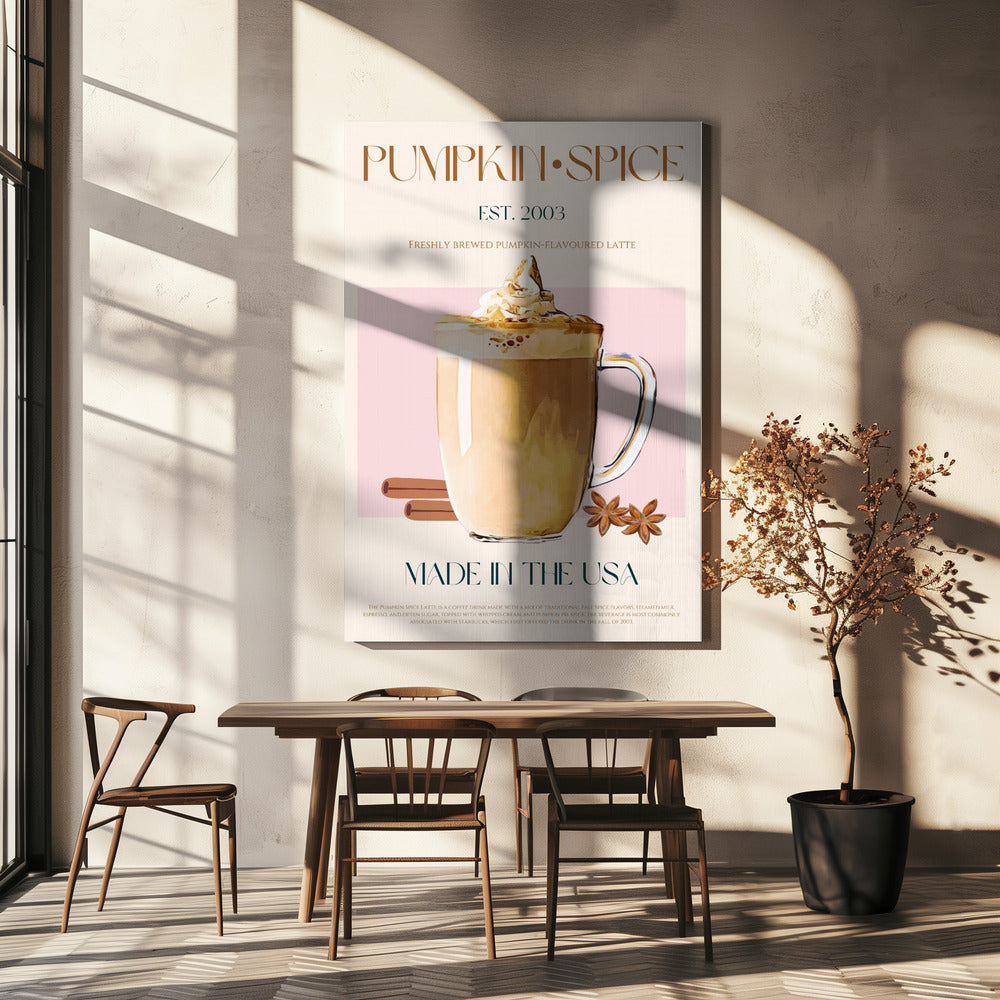 Herbst Latte Delight | Leinwand