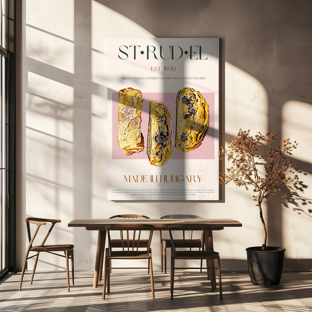 Goldene Strudelscheibe | Leinwand