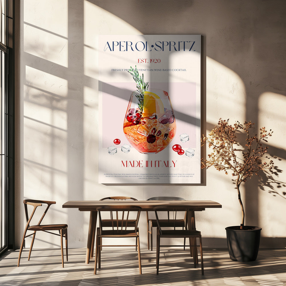 Aperol Spritz Cocktail | Leinwand