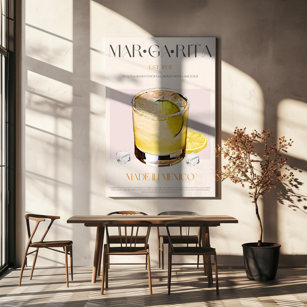 Margarita-Druck Cocktail | Leinwand