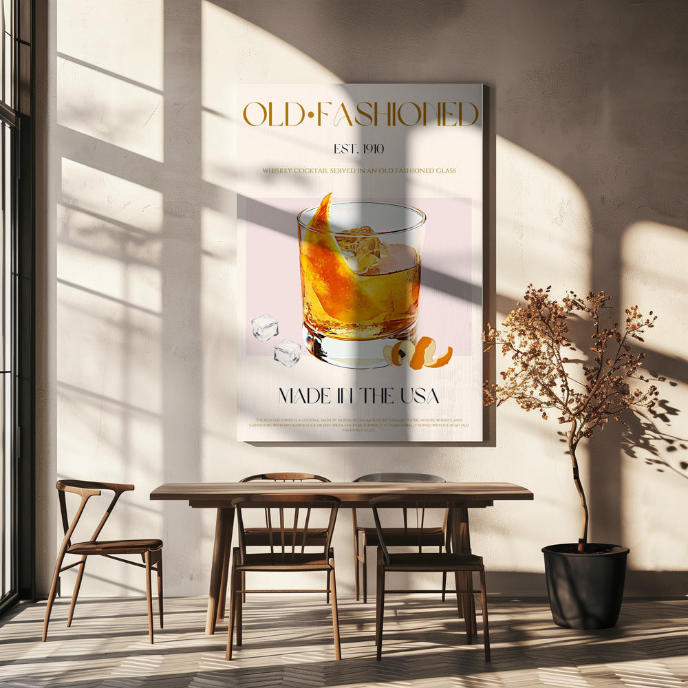 Klassischer Cocktail-Anhänger | Leinwand