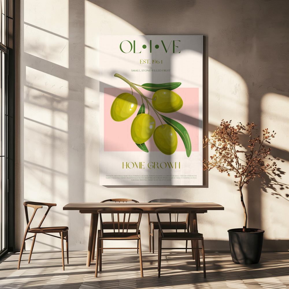 Goldene Oliven Essenz | Leinwand