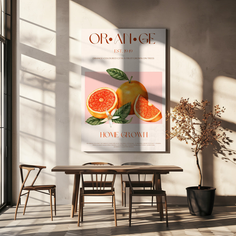 Vintage-themed With Vibrant Oranges | Canvas