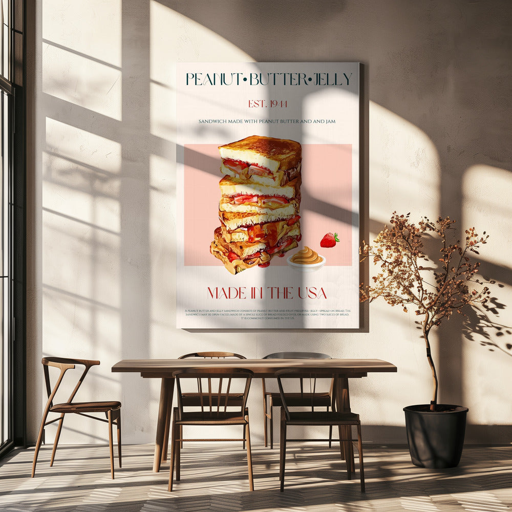 Peanut Butter And Jelly Sandwich Stack | Canvas