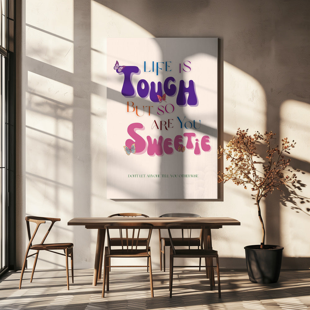 Bunte typografische Kunst | Leinwand