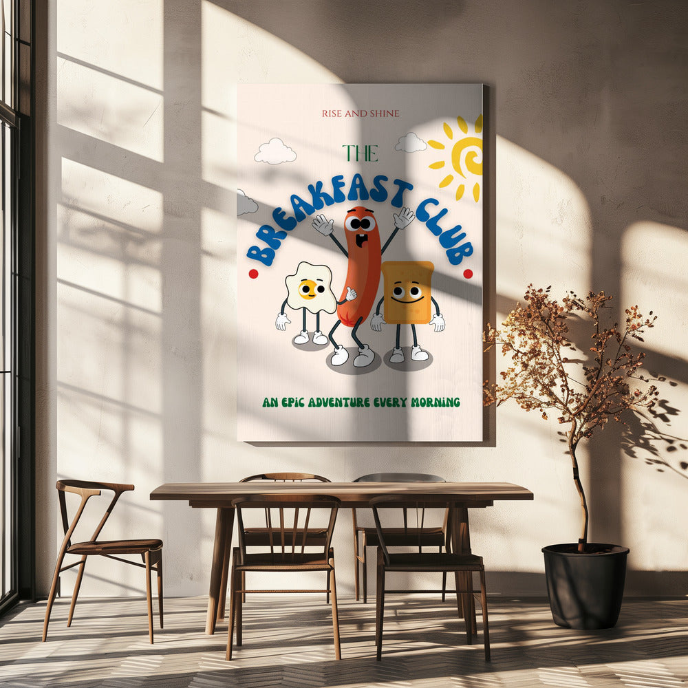 Breakfast-themed Cartoon | Canvas