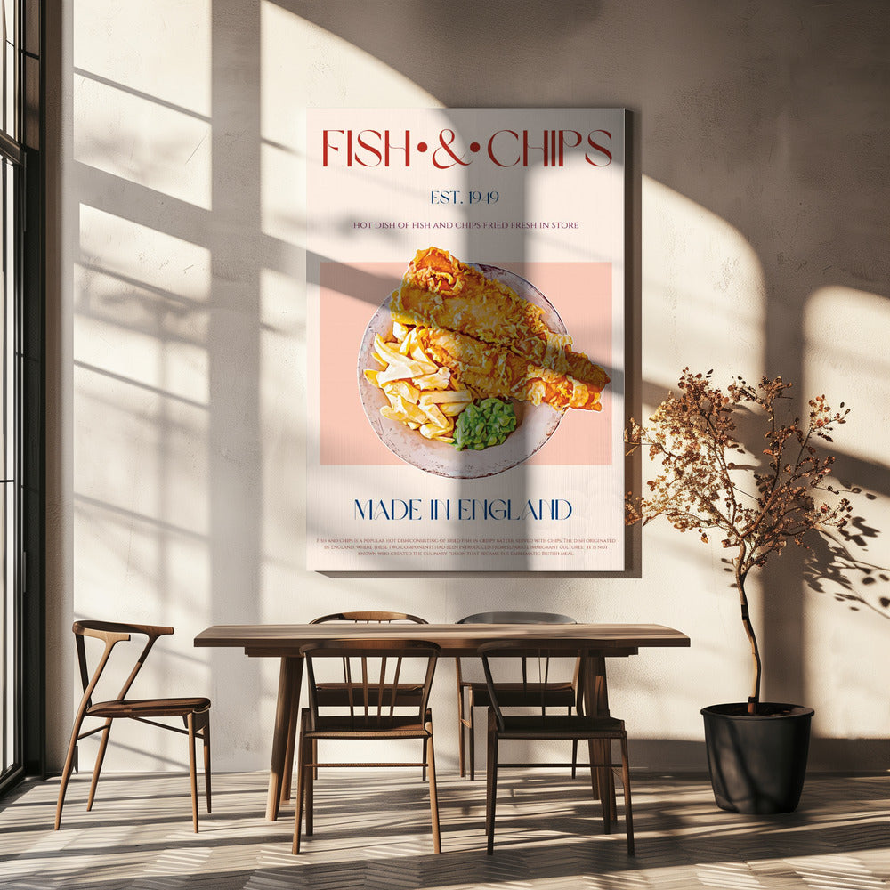 Classic Fish And Chips Dish | Canvas