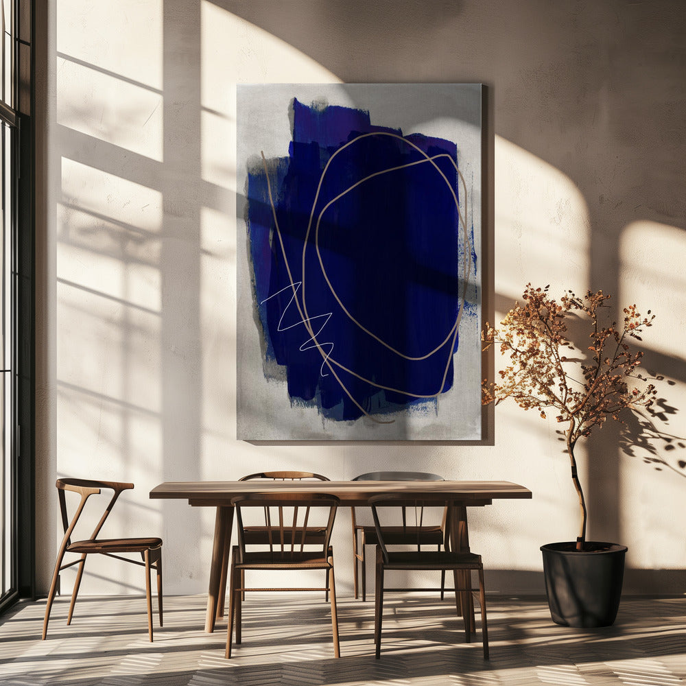 Blue Strokes 5 | Canvas