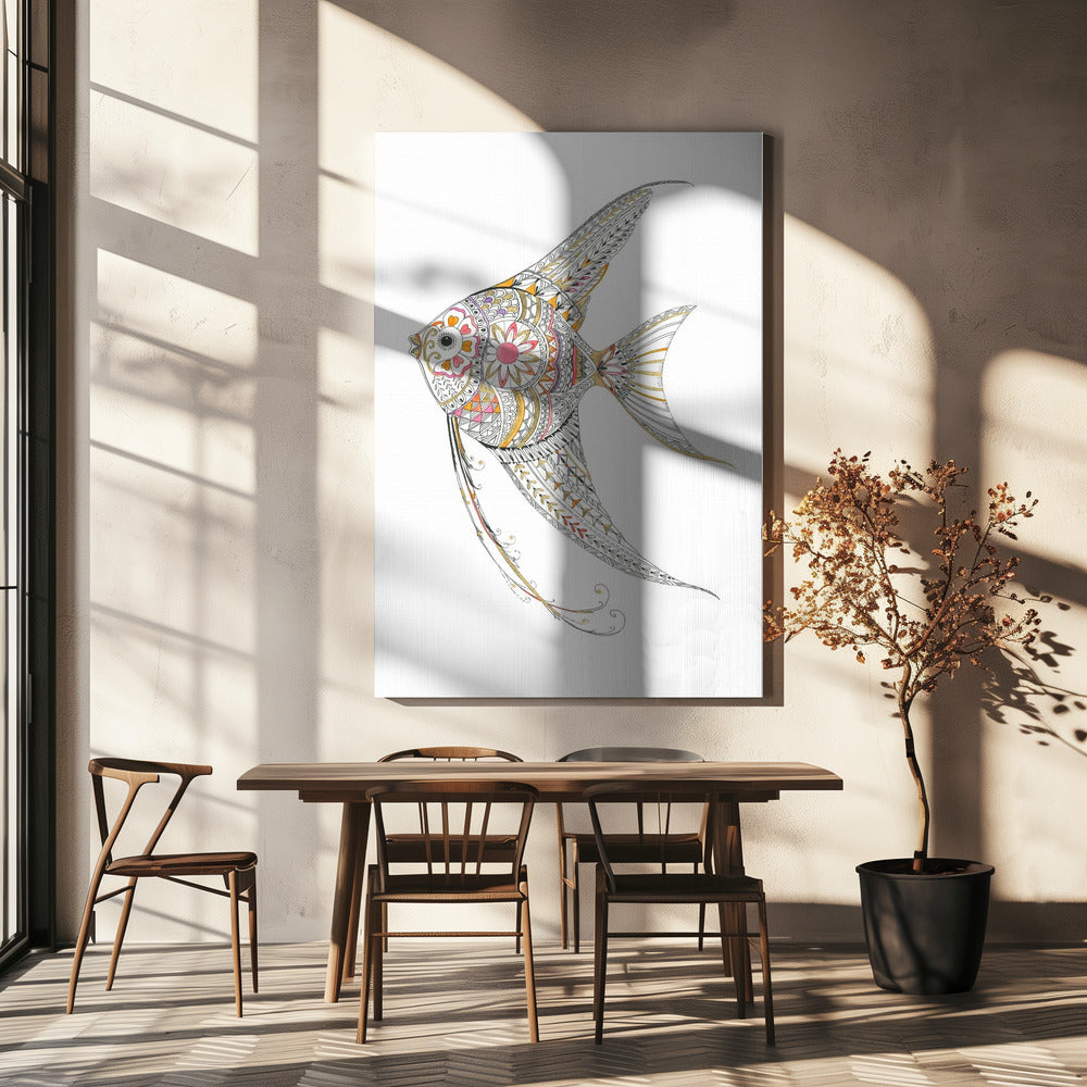 Angel Fish Delicate Tints | Canvas