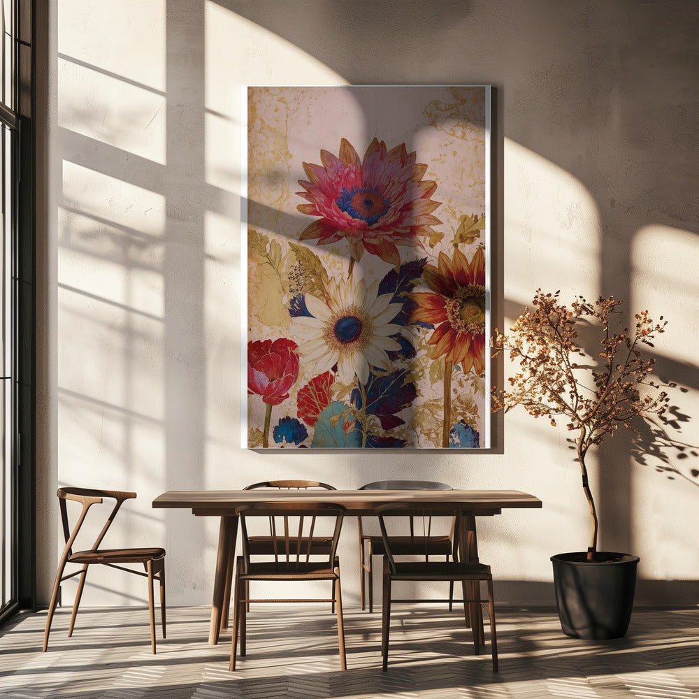 Lebendige Blüten | Leinwand