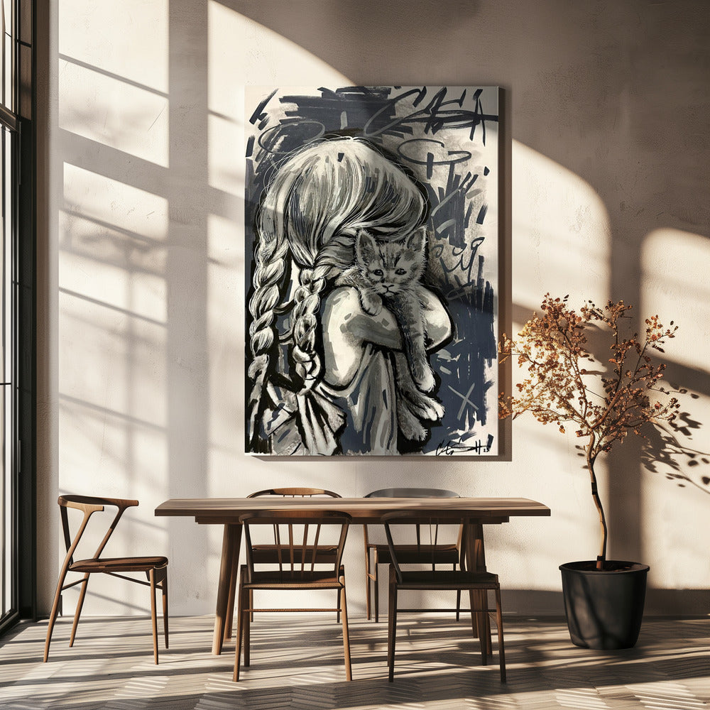 Paws and Pigtails | Canvas