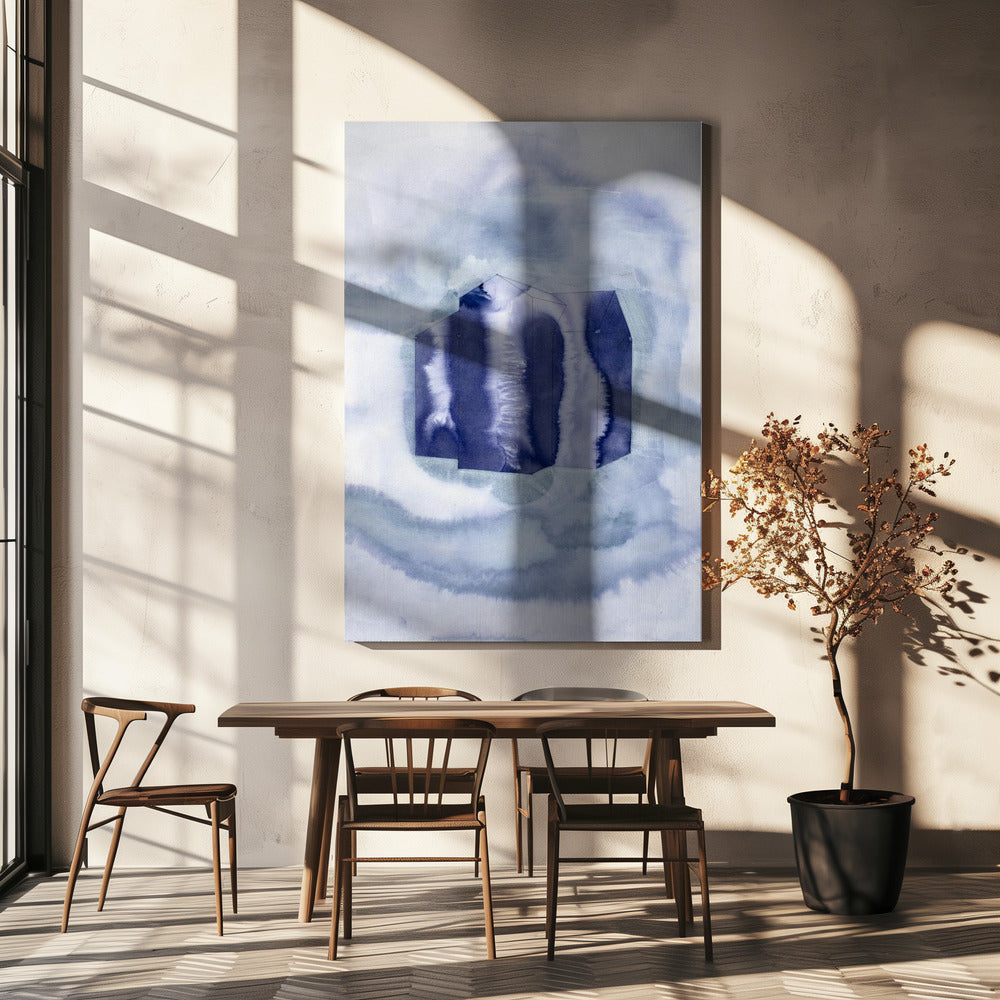 Blue and Purple Organic shapes | Canvas