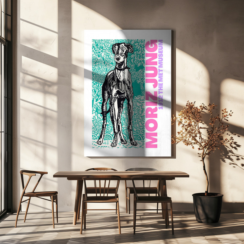 Königlicher Hundeblick | Leinwand
