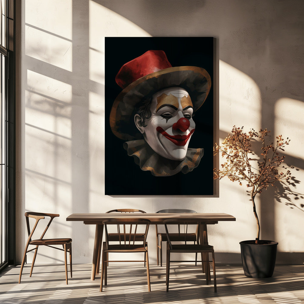 Der lächelnde Clown | Leinwand