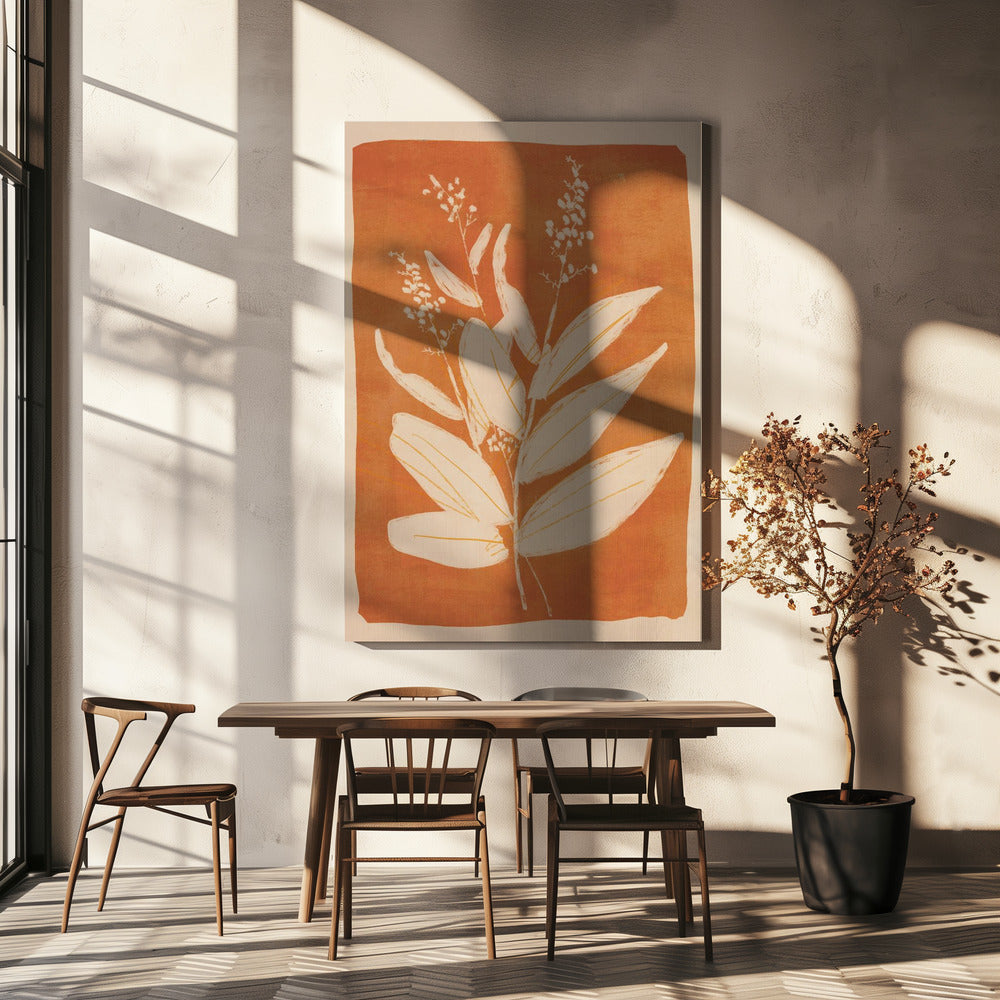 Colorful Minimal Plant | Canvas