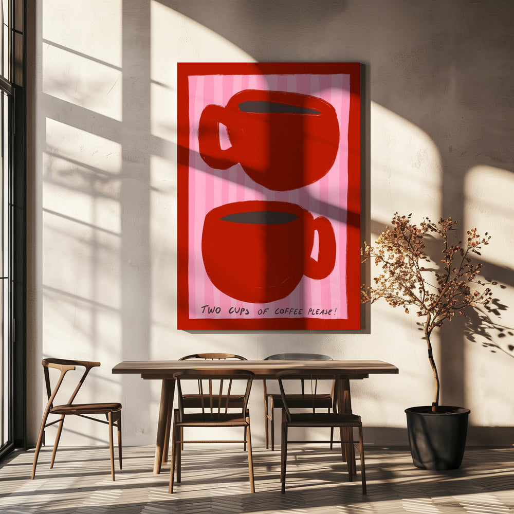 Doppelter Espressogenuss | Leinwand