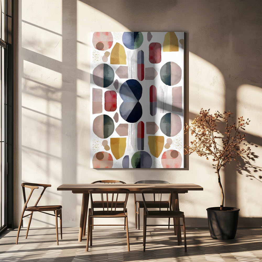 Abstrakte geometrische Formen | Leinwand