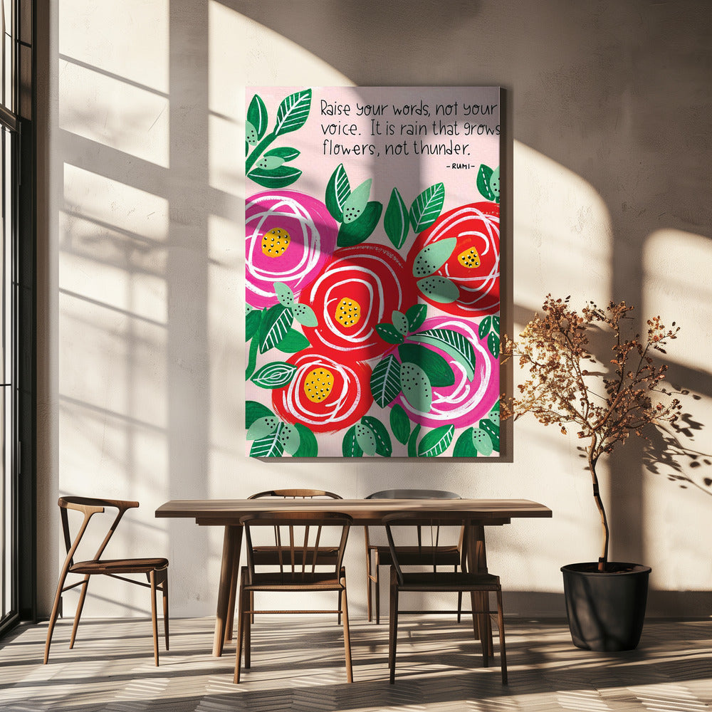 Erhebe deine Worte | Leinwand
