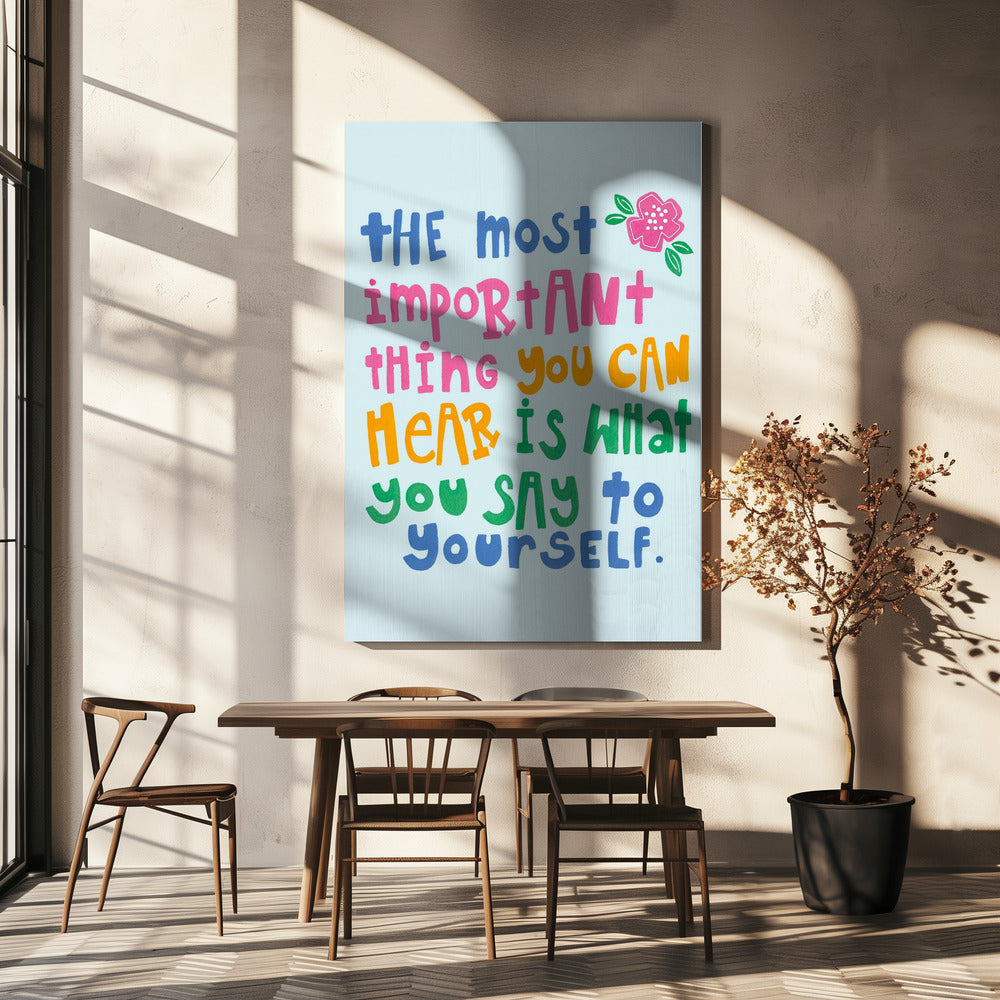Farbenfrohes Motivationskunstwerk | Leinwand