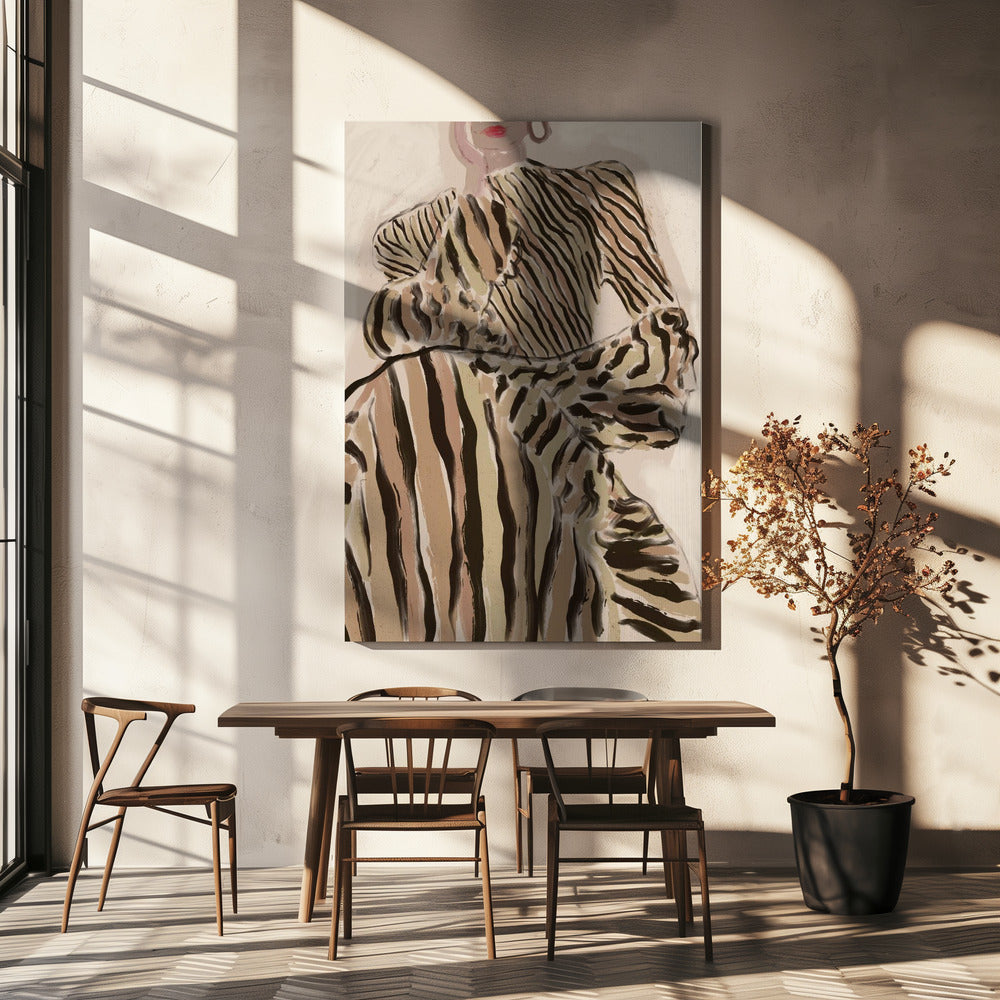 Zebra Eleganz | Leinwand
