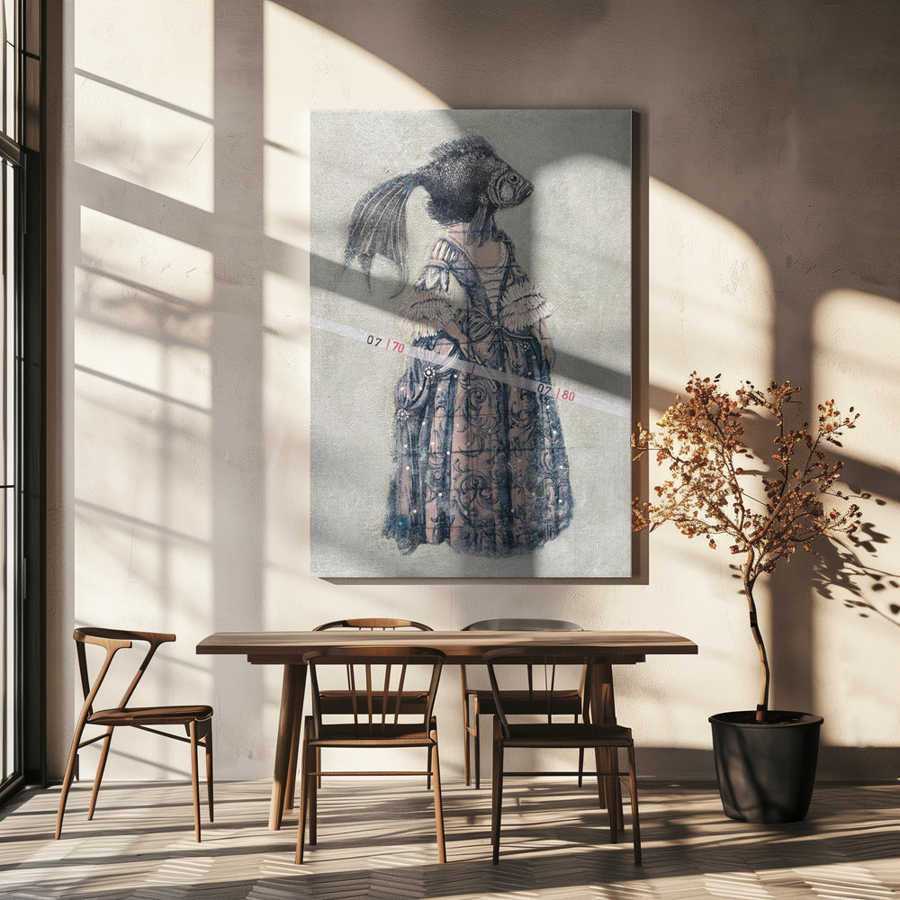 Der Hof der Tiefe | Leinwand