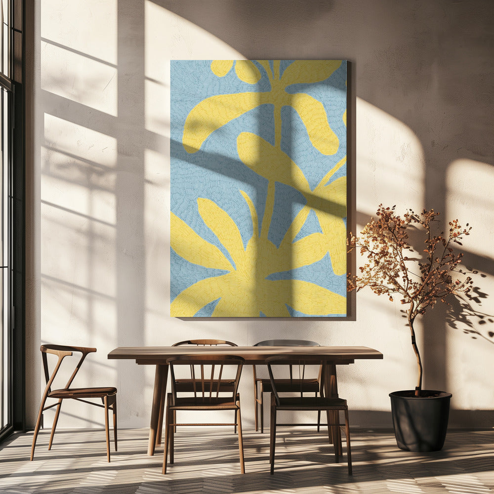 Goldene Blütenblätter blühen | Leinwand