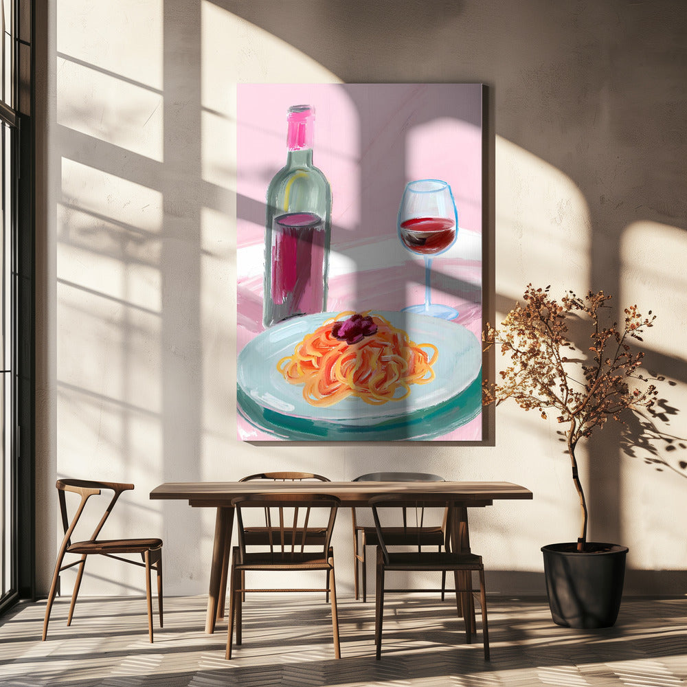 Spaghetti Delight | Leinwand