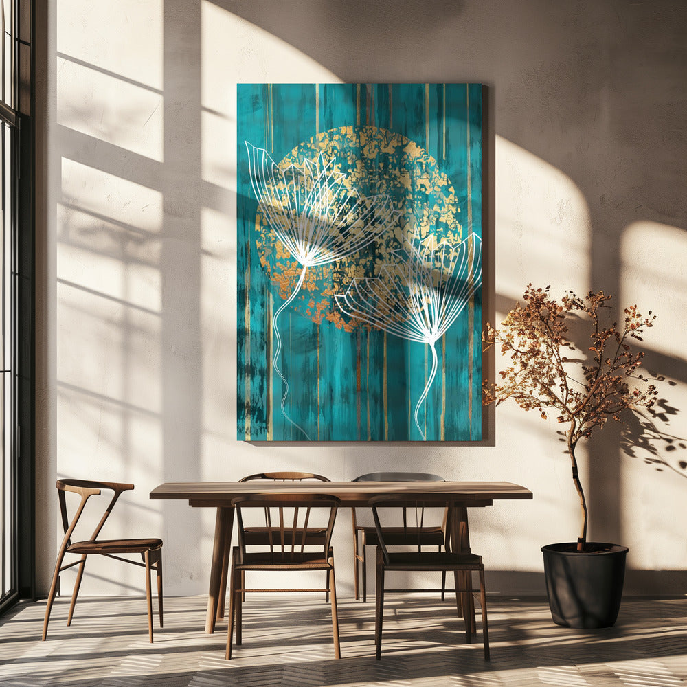 Abstrakter botanischer Kunstdruck | Leinwand