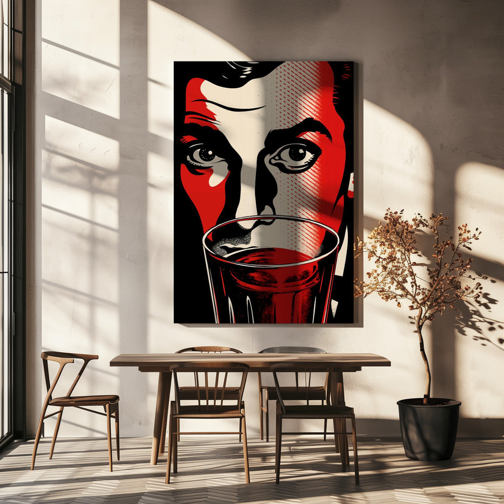 Ein Mann mit intensiven Augen | Leinwand