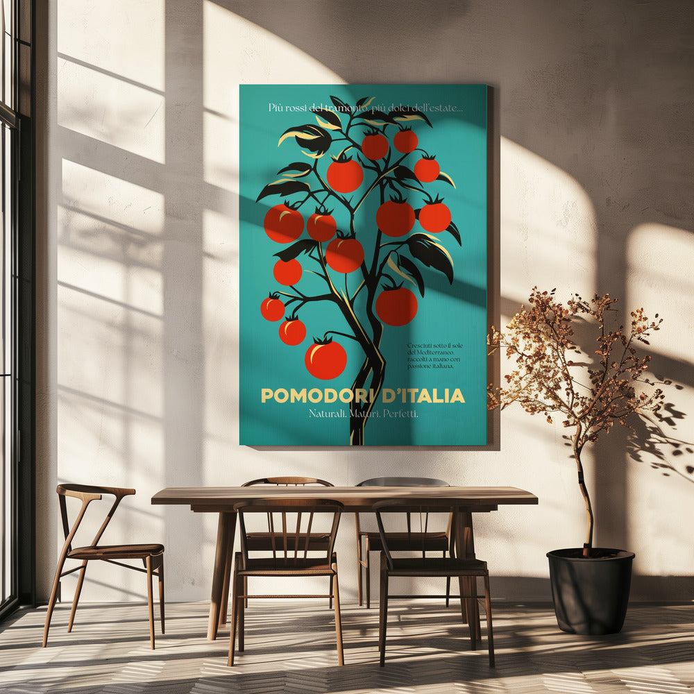 Leuchtend rote Tomaten | Leinwand