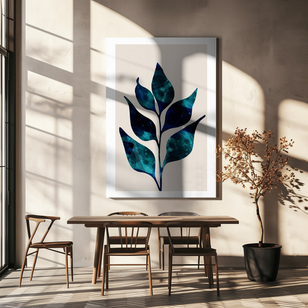 Teal Sprout Study | Canvas